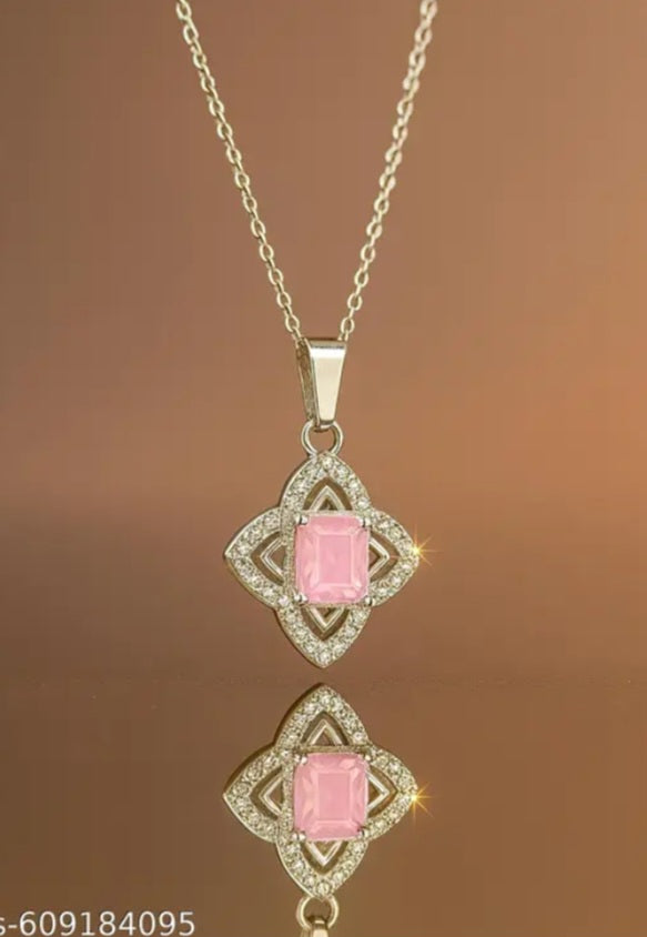 Silver-Plated Pendant Necklace – Elegant Set of Three