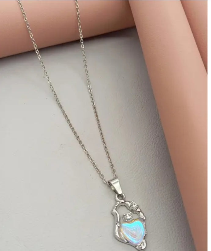 Silver-Plated Pendant Necklace – Elegant Set of Three